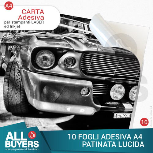 Carta adesiva bianca - 10,