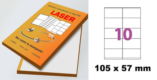 100 fogli carta adesiva - a4,