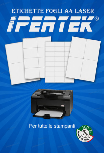 Etichette carta adesiva 100 - a4,