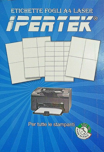 100 fogli carta etichette