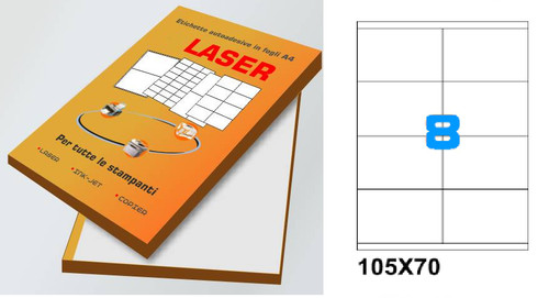 100 fogli carta adesiva 800 - a4,
