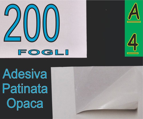 200 fogli carta adesiva - a4,